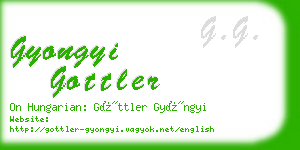 gyongyi gottler business card